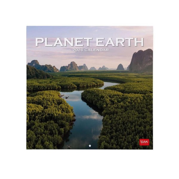 Legami 2026 Wall Calendar - Planet Earth - 30x29cm