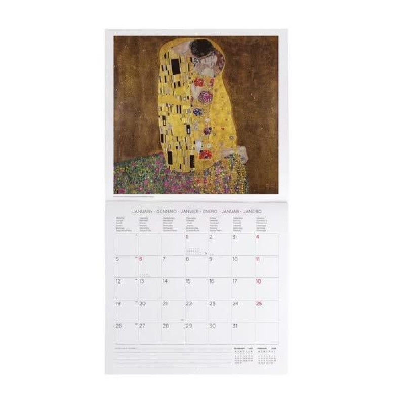 Legami 2026 Wall Calendar - Gustav Klimt - 30x29cm