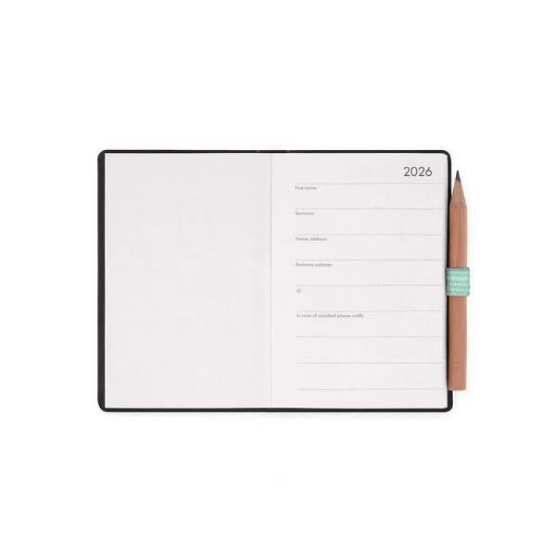 Legami 12-Month Diary - 2026 - Mini 2-Day Diary - Pastel Mint