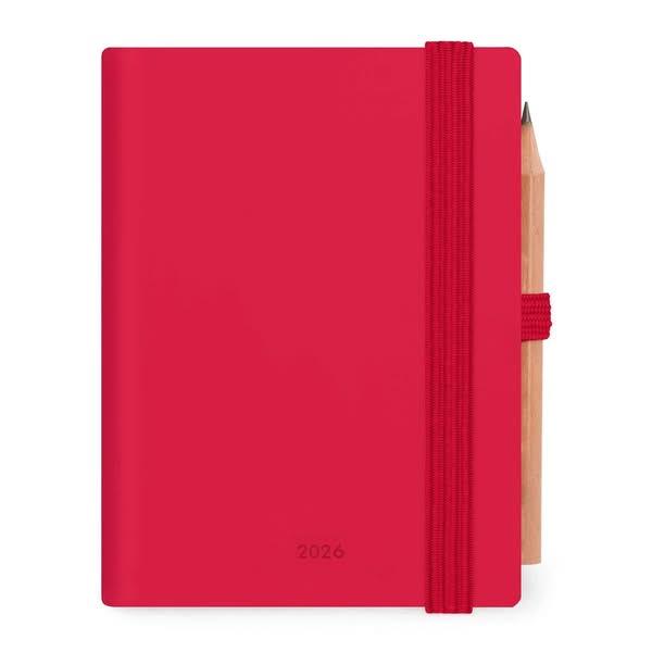 Legami 12-Month Diary - 2026 - Mini 2-Day Diary - Cherry Bomb