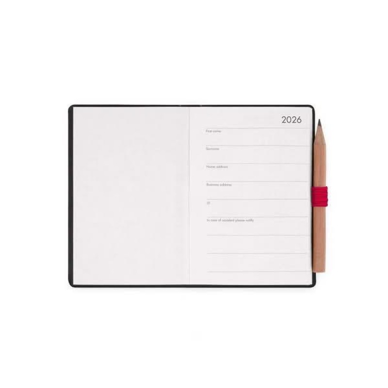Legami 12-Month Diary - 2026 - Mini 2-Day Diary - Cherry Bomb