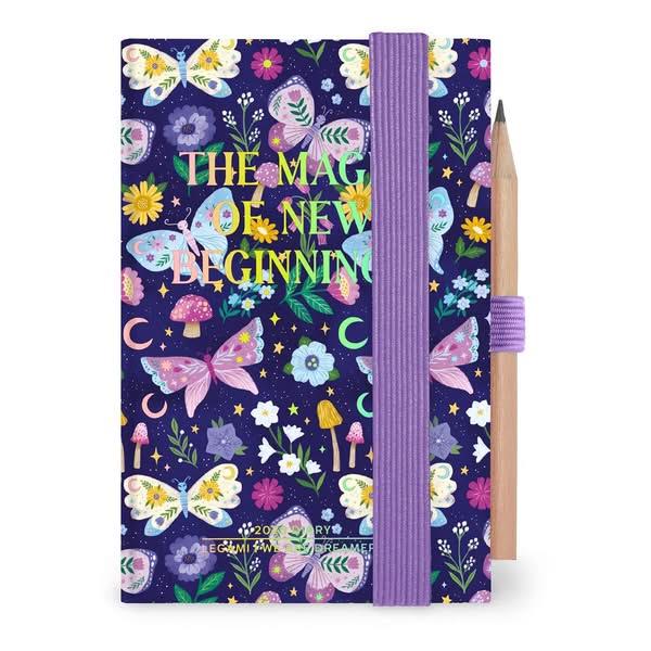 Legami 12-Month Diary - 2026 - Mini 2-Day Diary - Butterfly