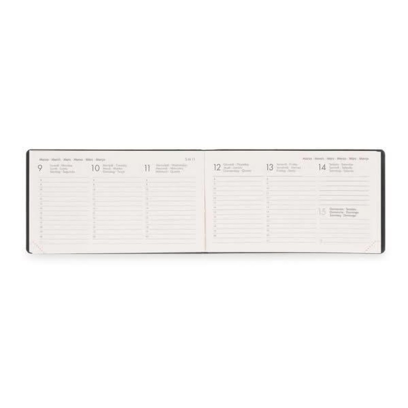 Legami 12-Month Diary - 2026 - Small Weekly Horizontal - Pastel Mint