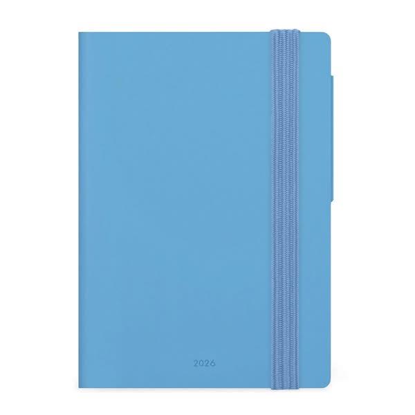 Legami 12-Month Diary - 2026 - Small Daily Diary - Retro Blue