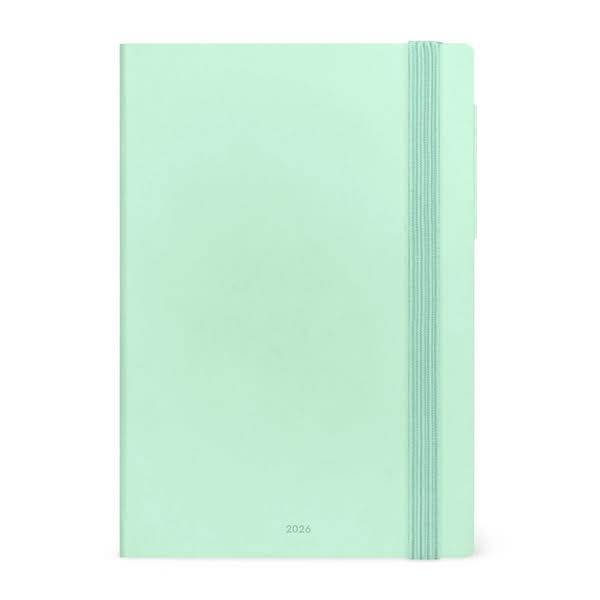 Legami 12-Month Diary - 2026 - Medium Daily Diary - Pastel Mint