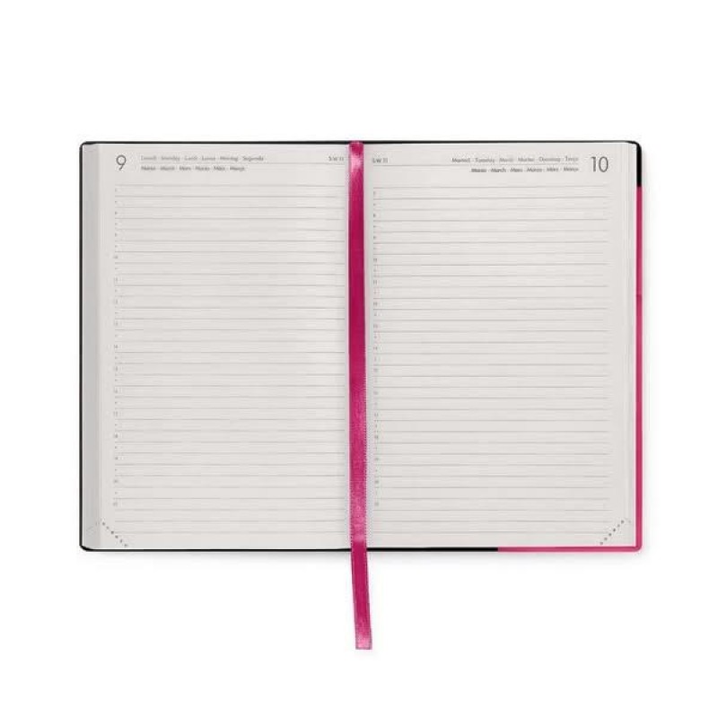 Legami 12-Month Diary - 2026 - Medium Daily Diary - Raspberry