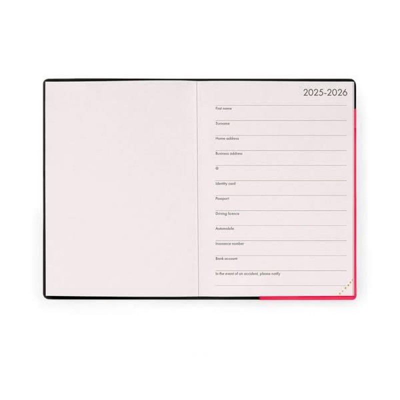 Legami 12-Month Diary - 2026 - Medium Daily Diary - Cherry Bomb