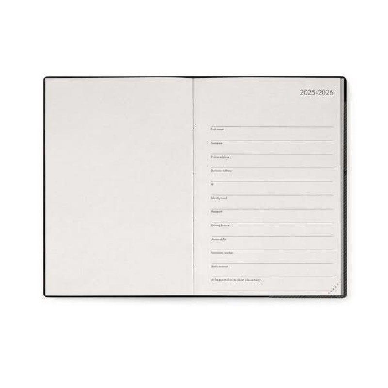 Legami 12-Month Diary - 2026 - Medium Daily Diary - Deep Graphite Legami 12-Month Diary - 2026 - Medium Daily Diary - Deep Graphite