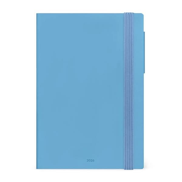 Legami 12-Month Diary - 2026 - Medium Weekly Diary - Retro Blue