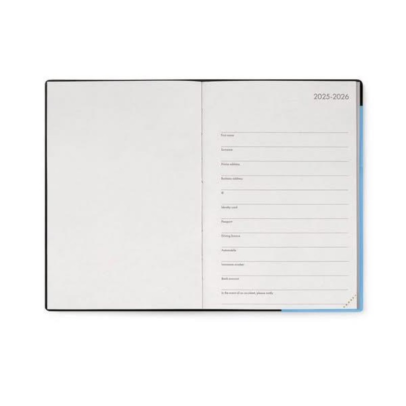 Legami 12-Month Diary - 2026 - Medium Weekly Diary - Retro Blue