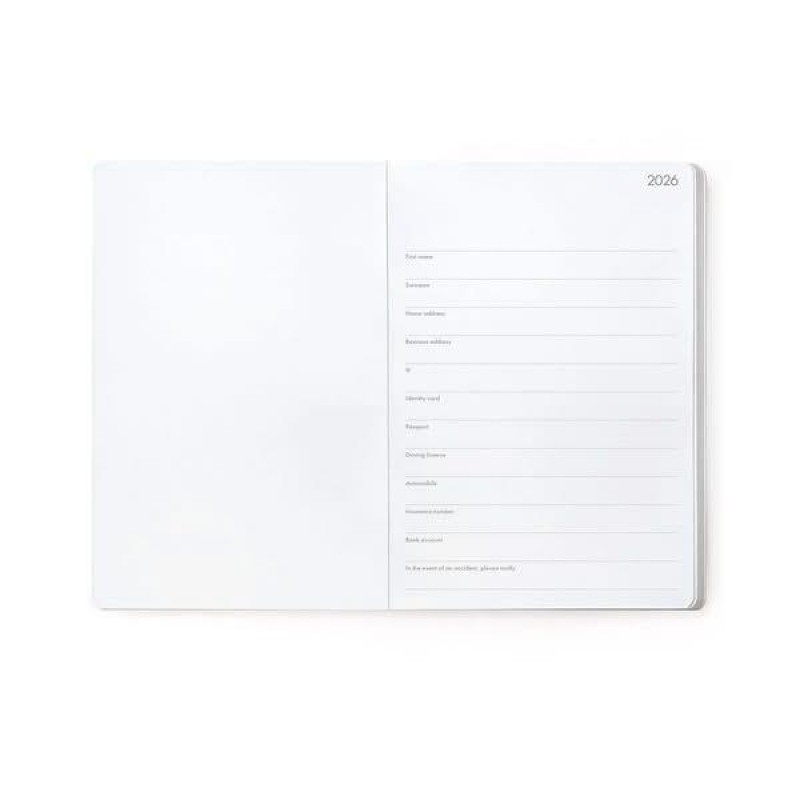 Legami 12-Month Diary - 2026 - Medium Photo Weekly Diary - Flowers