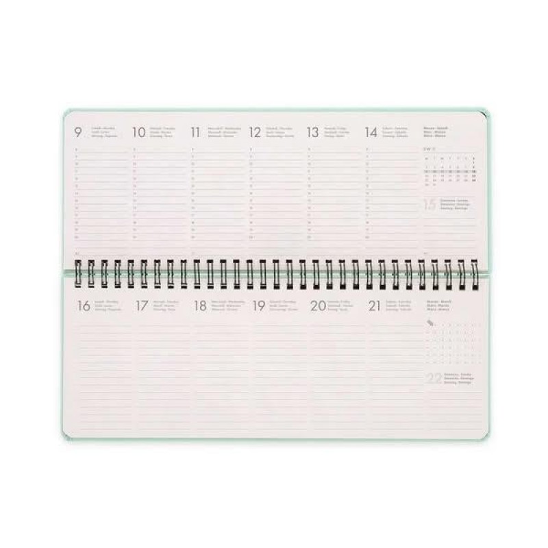Legami 12-Month Diary - 2026 - Desk Planner - Pastel Mint Legami 12-Month Diary - 2026 - Desk Planner - Pastel Mint