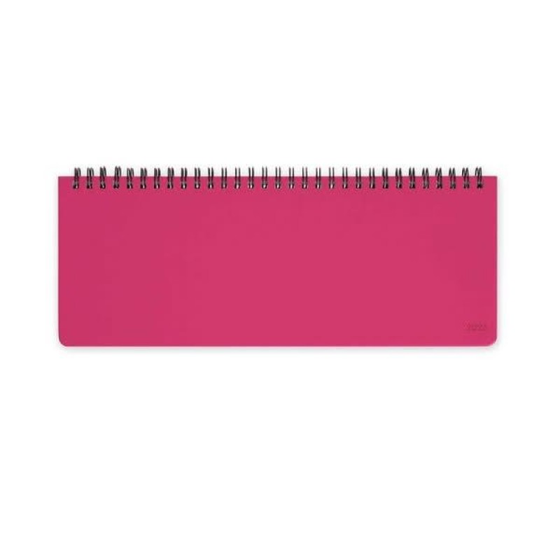 Legami 12-Month Diary - 2026 - Desk Planner - Raspberry