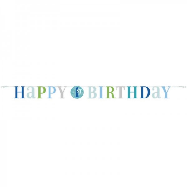 Γιρλάντα Blue Dots 1st Birthday 1,82m Γιρλάντα Blue Dots 1st Birthday 1,82m