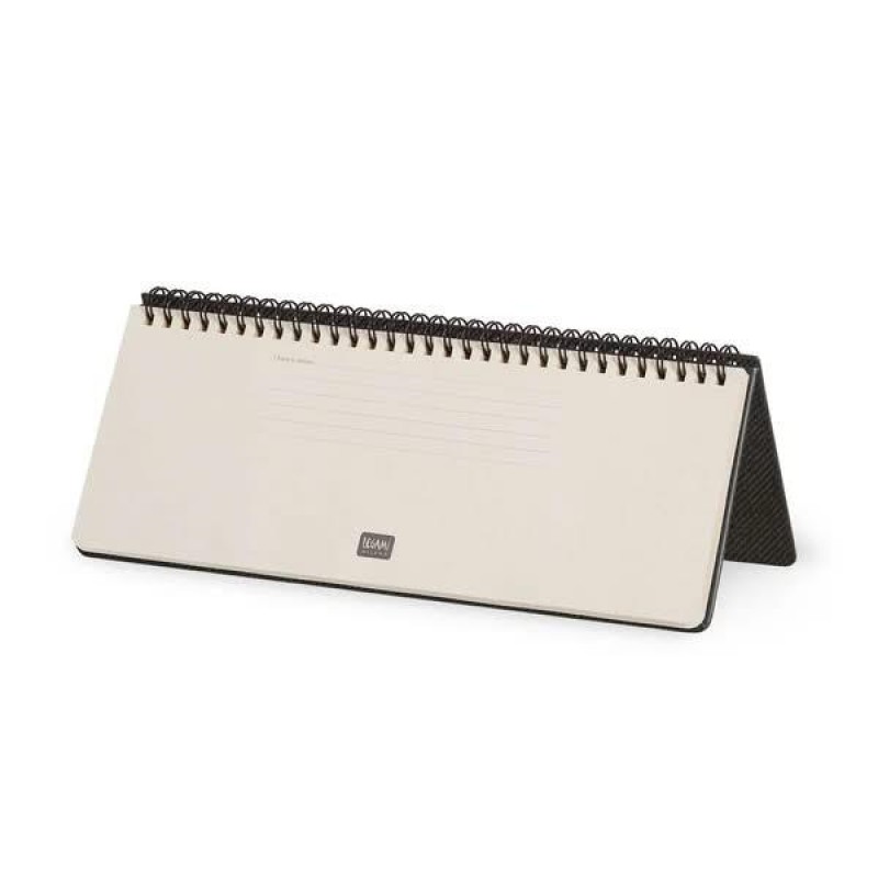 Legami 12-Month Diary - 2026 - Desk Planner - Deep Graphite