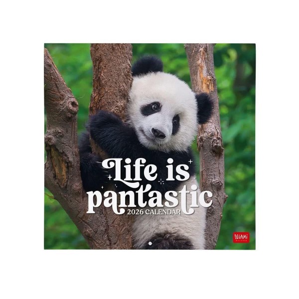 Legami 2026 Wall Calendar - Life Is Pantastic - 30x29cm Legami 2026 Wall Calendar - Life Is Pantastic - 30x29cm