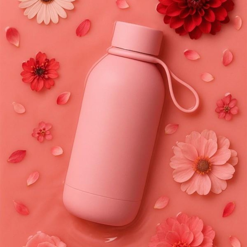 Yoko Design Μπουκάλι Θερμός Κεραμικό 500ml Blush Cosmopolitan