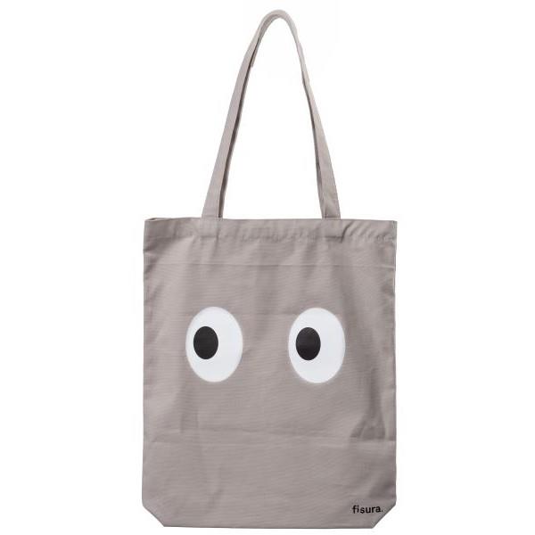 Fisura Υφασμάτινη Τσάντα Μάτια Γκρί