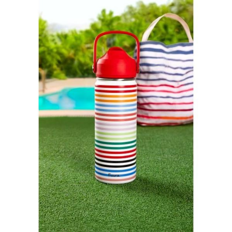 Fisura Μπουκάλι Θερμός 500ml Striped
