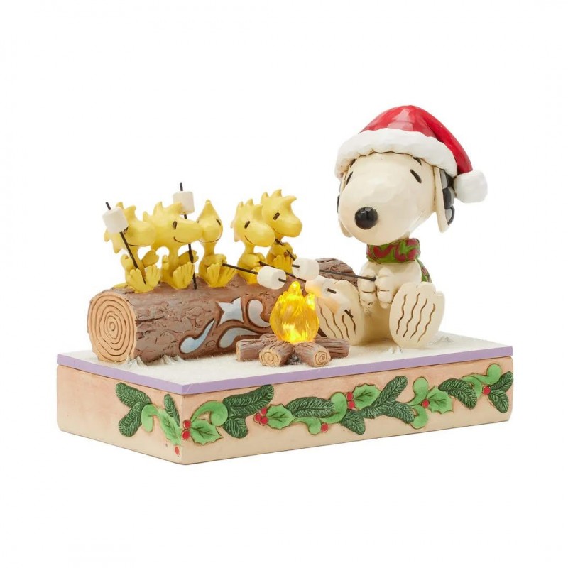 Φιγούρα Snoopy and Woodstock Campfire Companions LED Toasting Marshmallows 12,5cm