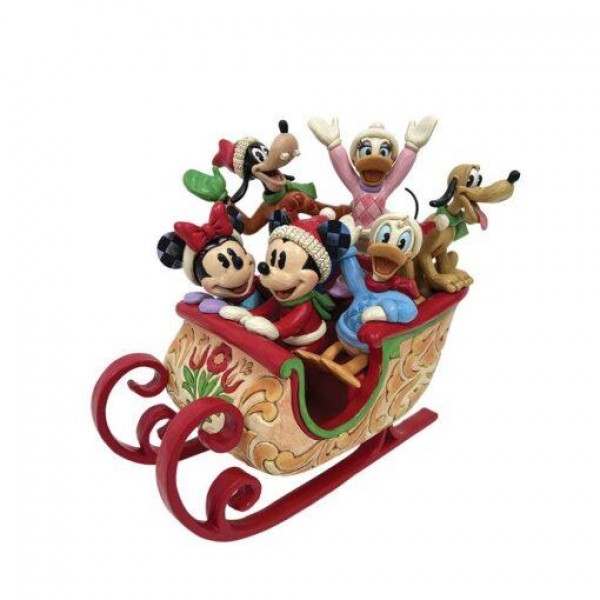 Φιγούρα Disney A Sleigh Full of Joy Mickey and Friends Sled 20,5cm