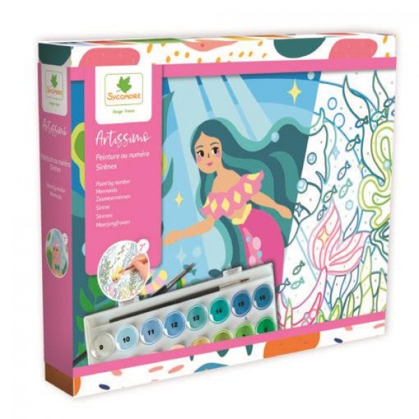 Sycomore Ζωγραφική με Αριθμούς – Γοργόνες Large