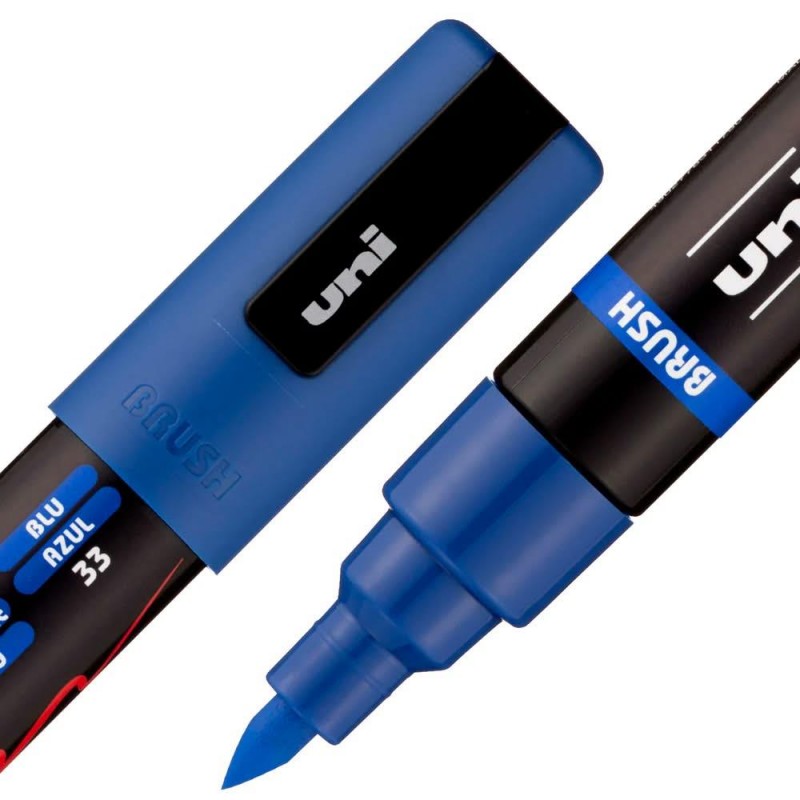 Μαρκαδόρος Posca Brush 1.0-4.0mm no 33 Blue