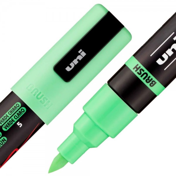 Μαρκαδόρος Posca Brush 1.0-4.0mm no 5 Light Green