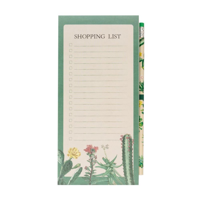 Μαγνητικό Μπλοκάκι Botanical Shopping List 10x21cm