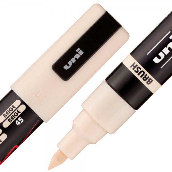 Μαρκαδόρος Posca Brush 1.0-4.0mm no 45 Beige