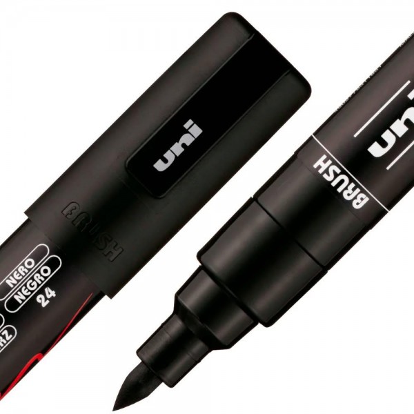 Μαρκαδόρος Posca Brush 1.0-4.0mm no 24 Black