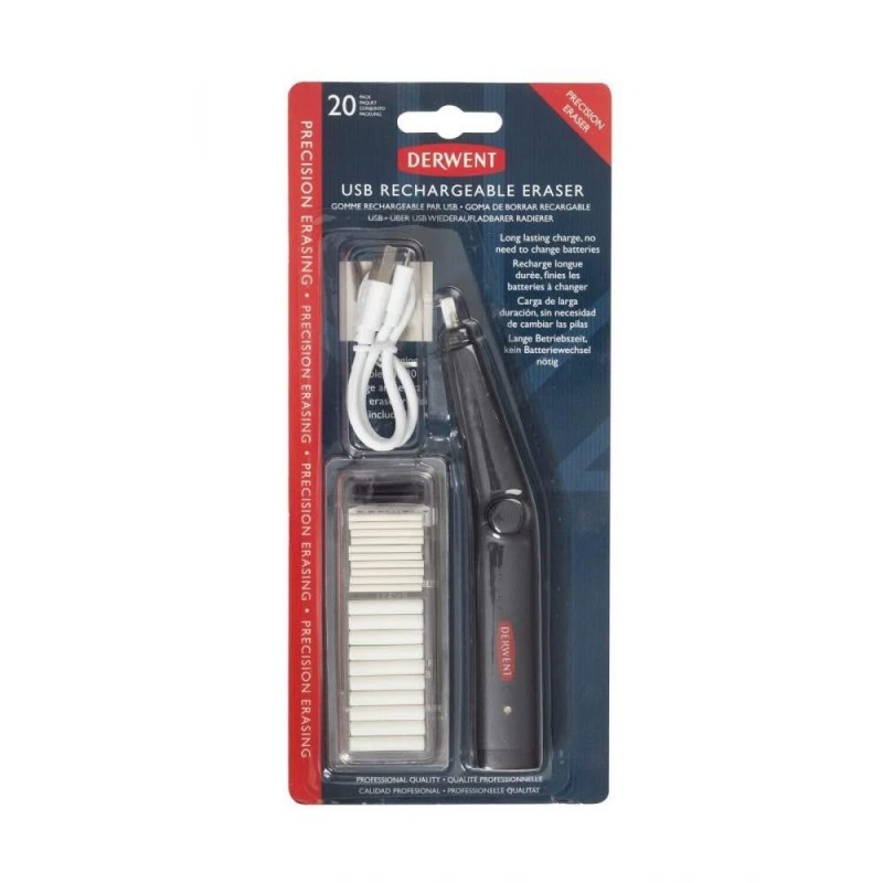 Derwent Επαναφορτιζόμενη Γόμα Ακριβείας USB με 20 Ανταλλακτικές Γόμες Derwent Επαναφορτιζόμενη Γόμα Ακριβείας USB με 20 Ανταλλακτικές Γόμες