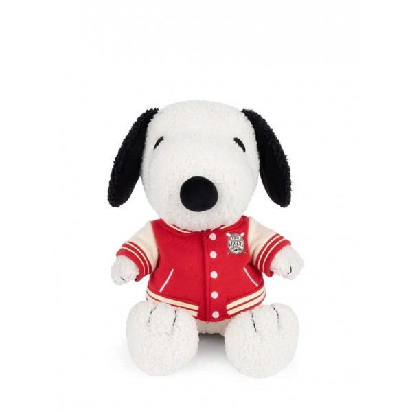 Bon Ton Snoopy Sitting With Varsity Jacket - 25cm Bon Ton Snoopy Sitting With Varsity Jacket - 25cm