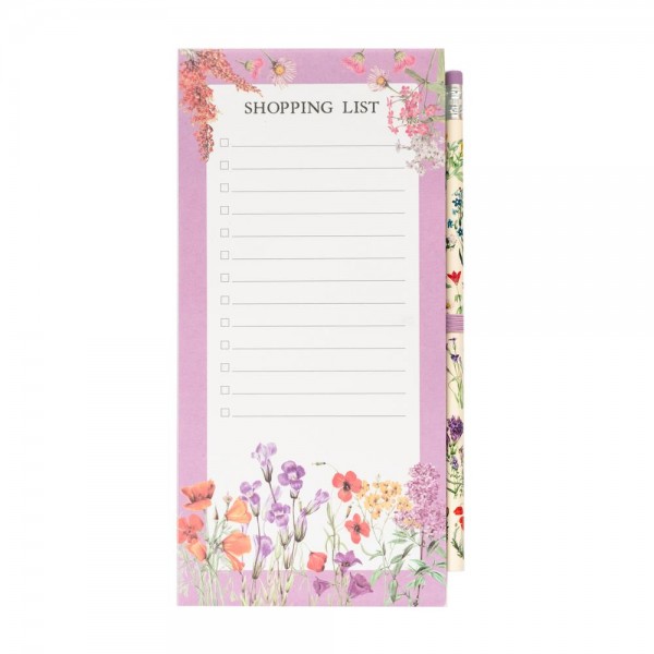 Μαγνητικό Μπλοκάκι Floral Shopping List Μαγνητικό Μπλοκάκι Floral Shopping List