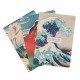 Σετ 3 Notebooks A5 Hokusai Kokonote