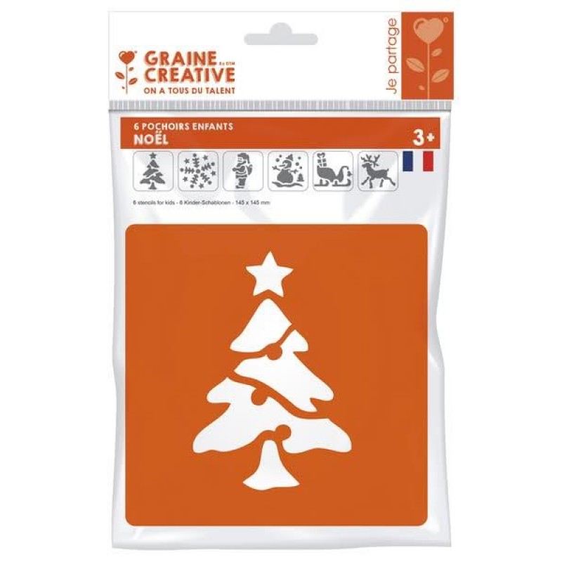 Στένσιλ 6 Χριστουγεννιάτικα Σχέδια