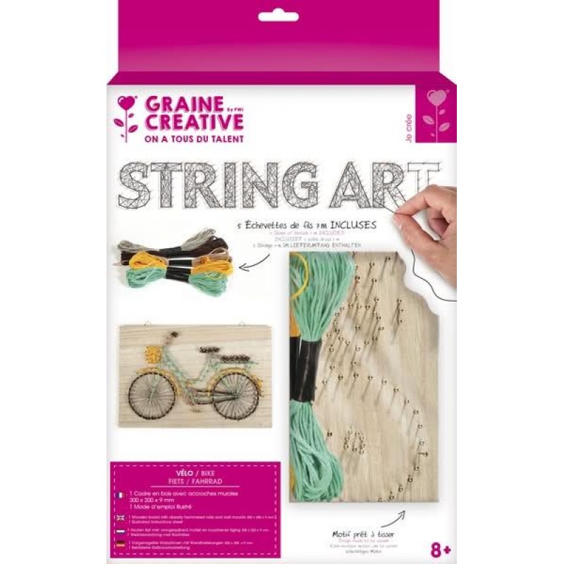 String Art Σετ Χειροτεχνίας με Κλωστές Ποδήλατο