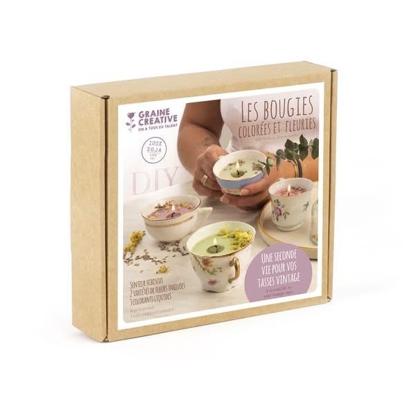 Σετ Κατασκευής Κεριού - Πολύχρωμο και Λουλουδάτο Σετ Κατασκευής Κεριού - Πολύχρωμο και Λουλουδάτο