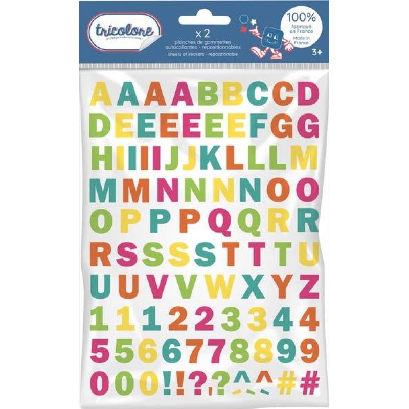 Αυτοκόλλητα Γράμματα ABC 200τεμ