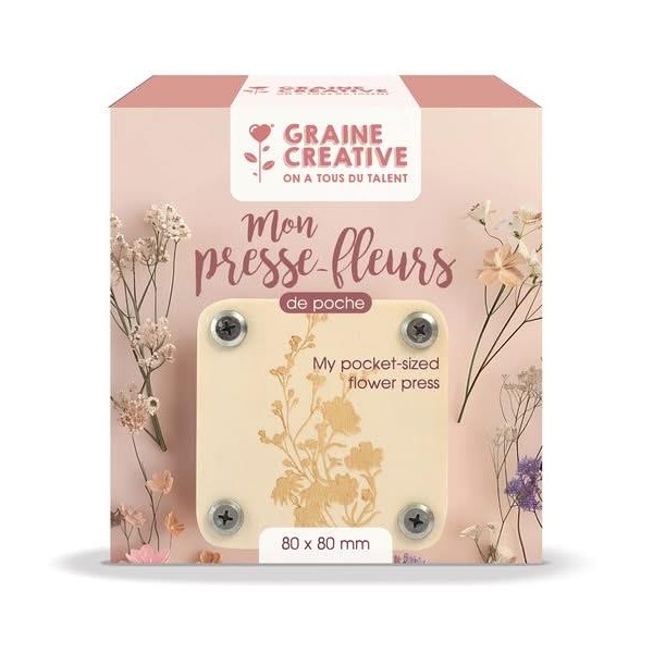 Ξύλινη πρέσα λουλουδιών 80 x 80mm