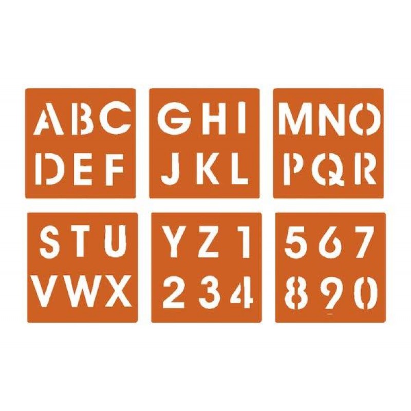 Στένσιλ Γράμματα + Αριθμοί