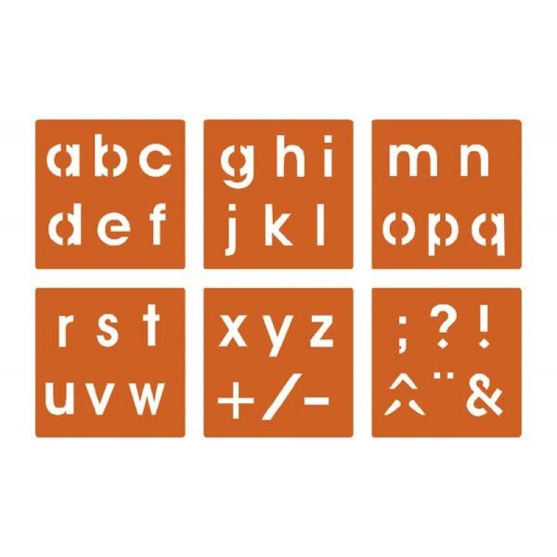 Στένσιλ Γράμματα + Σύμβολα