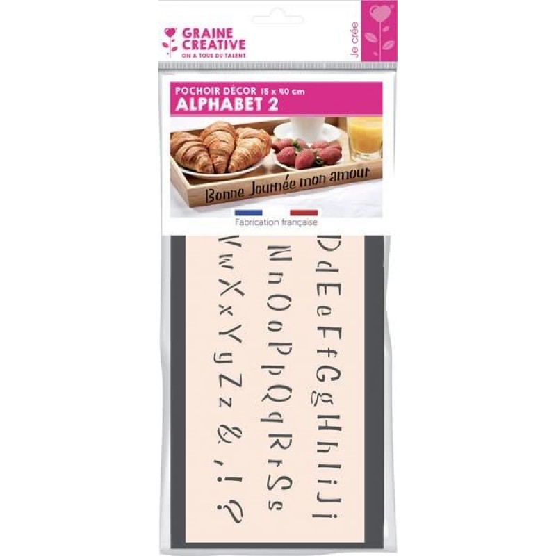 Στένσιλ 15x40cm Γράμματα ABC