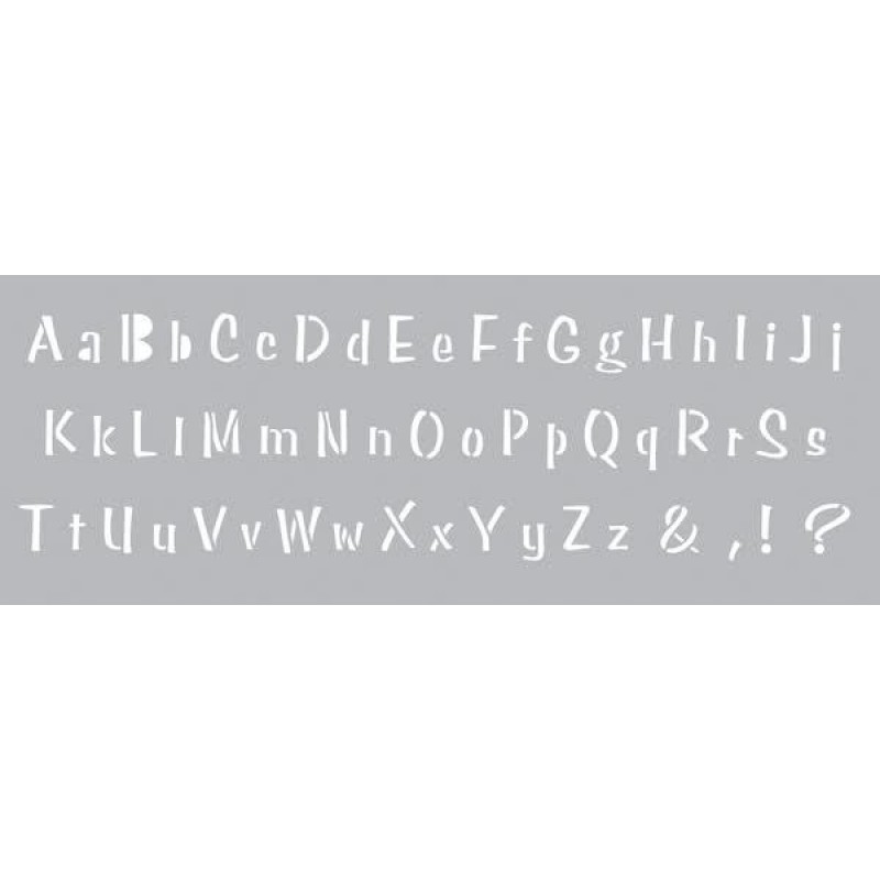 Στένσιλ 15x40cm Γράμματα ABC