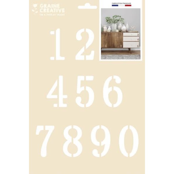 Στένσιλ 21x29cm Αριθμοί