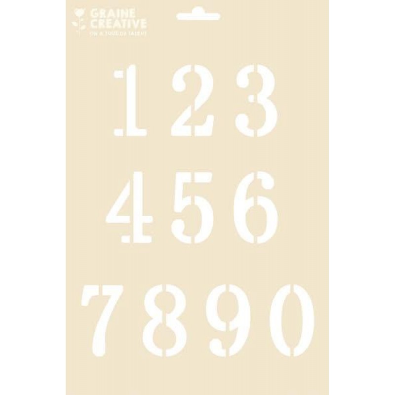 Στένσιλ 21x29cm Αριθμοί