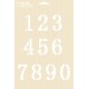 Στένσιλ 21x29cm Αριθμοί