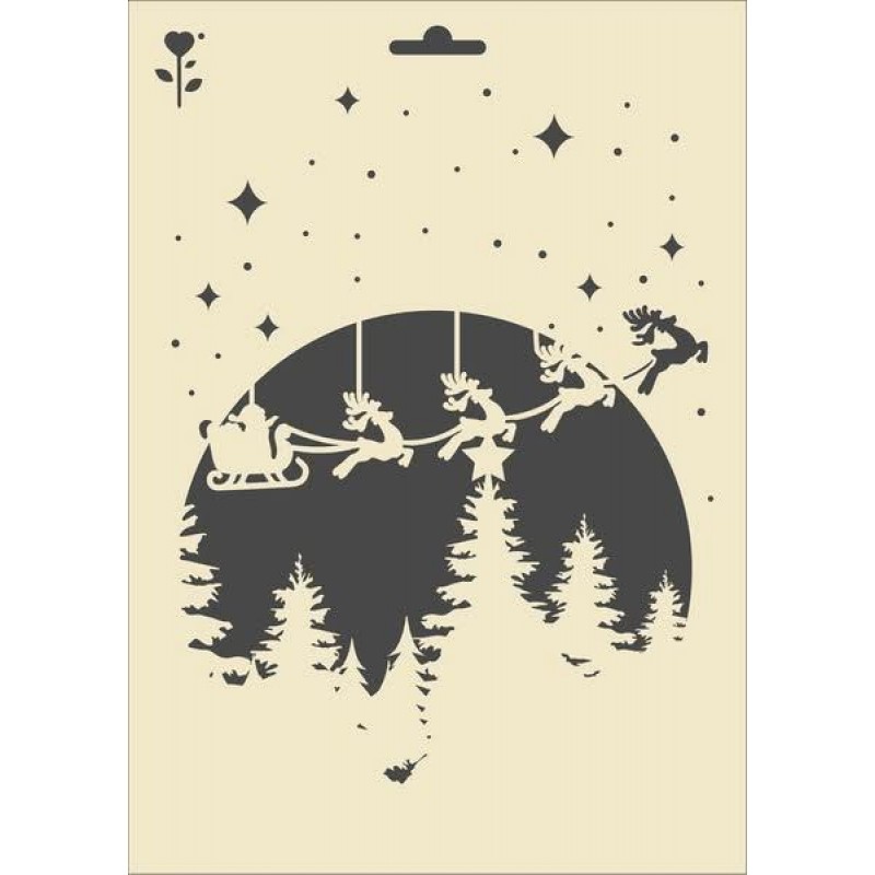 Στένσιλ 21x29cm Moonlight Christmas