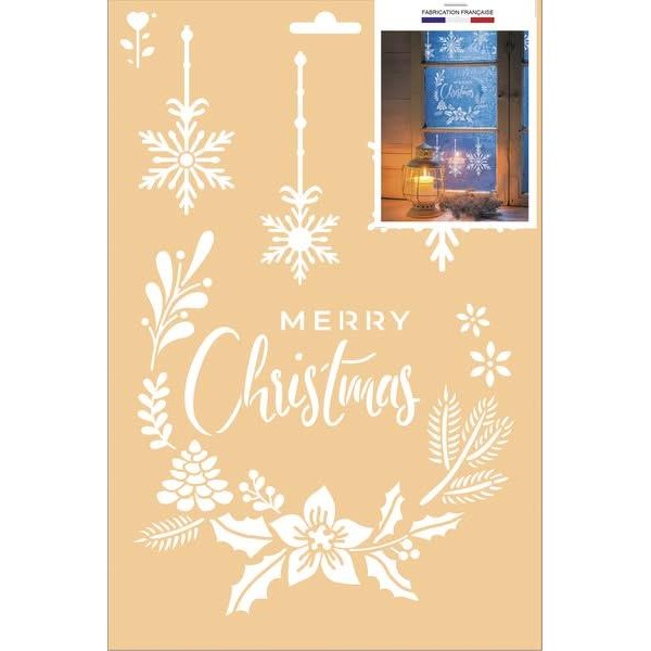 Στένσιλ 21x29cm X-Mas Crown