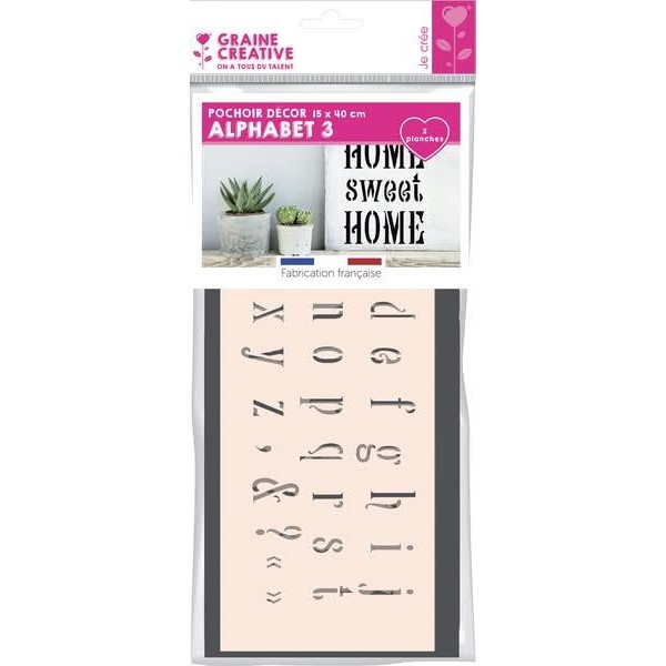 Στένσιλ 15x40cm Γράμματα ABC